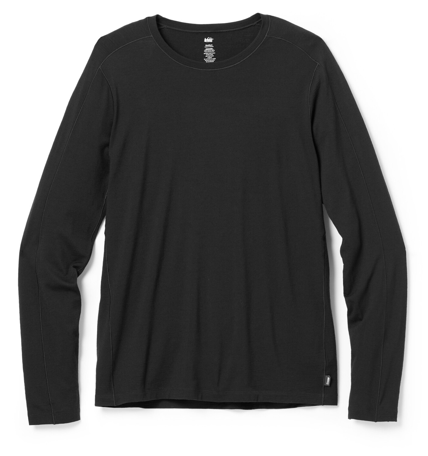 

Базовый топ с длинными рукавами Merino 185 — мужской REI Co-op, черный