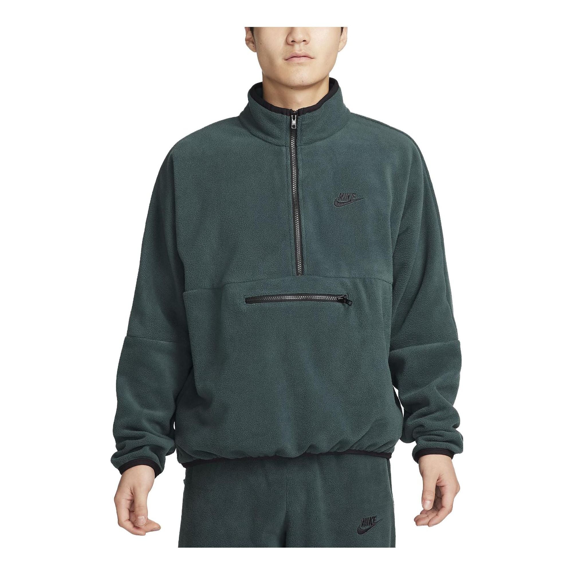 

Спортивный топ Nike Club Fleece+ Half Zip Fleece Top 'Green' DX0526-328, зеленый
