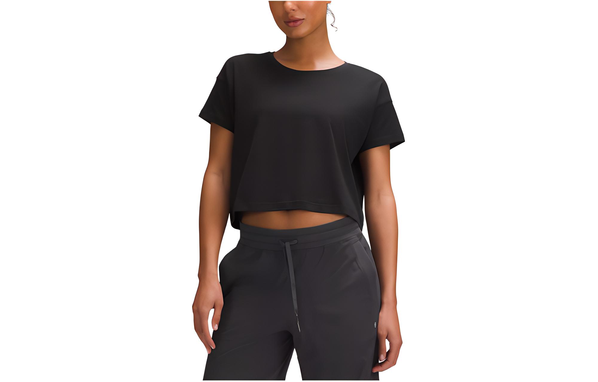 

Футболка женская классического кроя Lululemon, черный