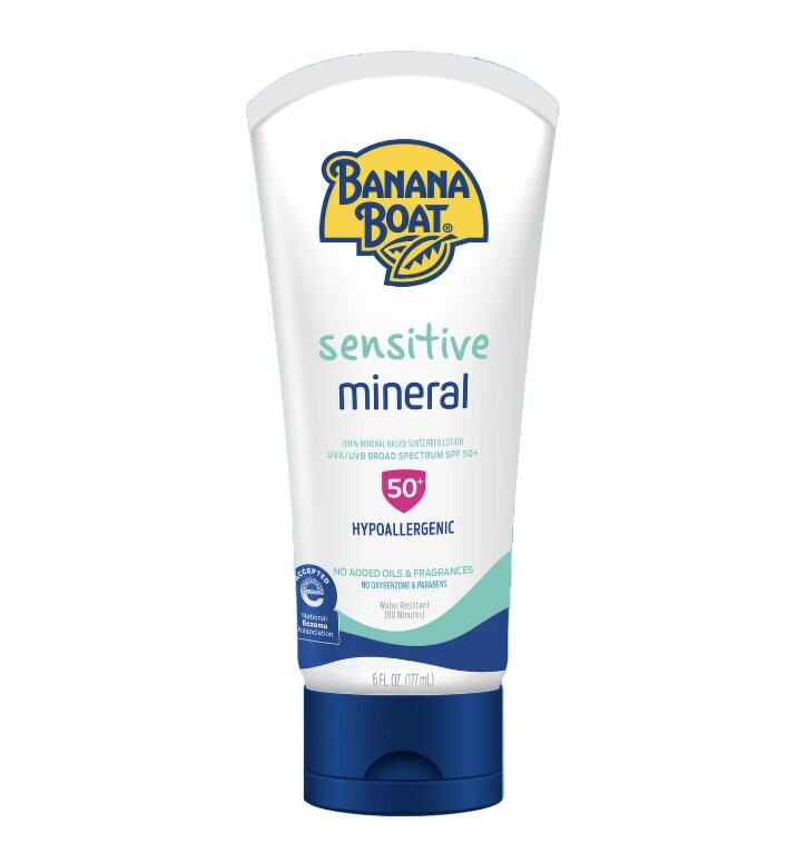 

Banana Boat, Минеральный крем с солнцезащитным фактором SPF 50, 177мл