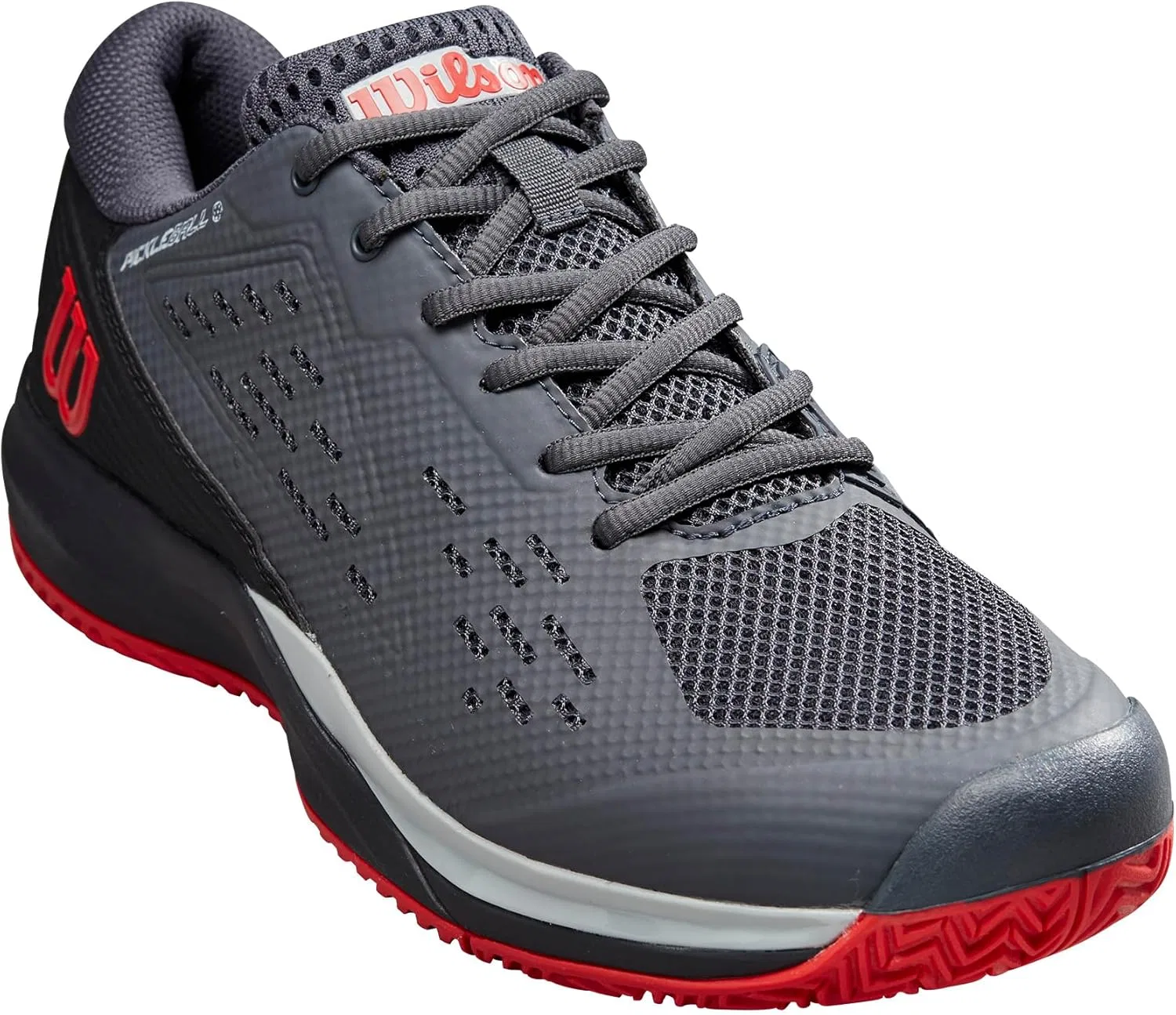 Мужские кроссовки для пиклбола WILSON Rush Pro Ace, Ebony/Black/Wilson Red