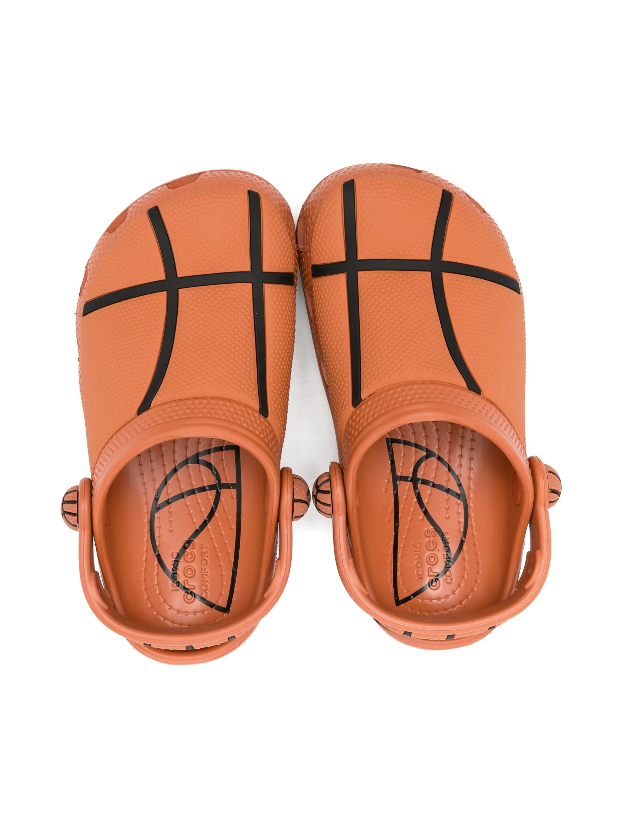 Сандалии Classic Basketball Crocs Kids, оранжевый — фото 3