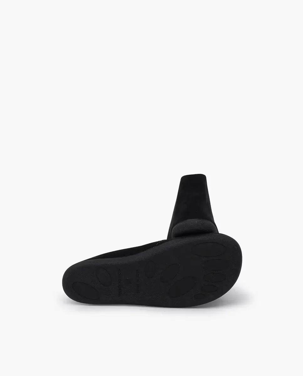Детские ботинки barefoot из замши с шнурками Pisamonas, черный — фото 3