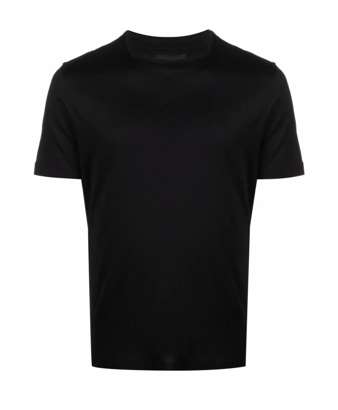 

Футболка из лиоцеллового хлопка Emporio Armani, черный