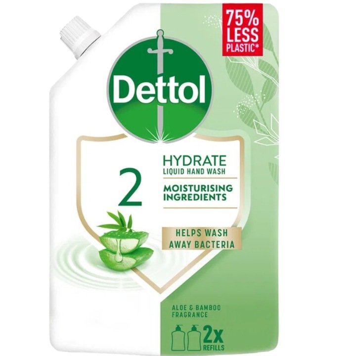 

Dettol Увлажняющее жидкое мыло для рук с алоэ и бамбуком, сменный блок 500 мл
