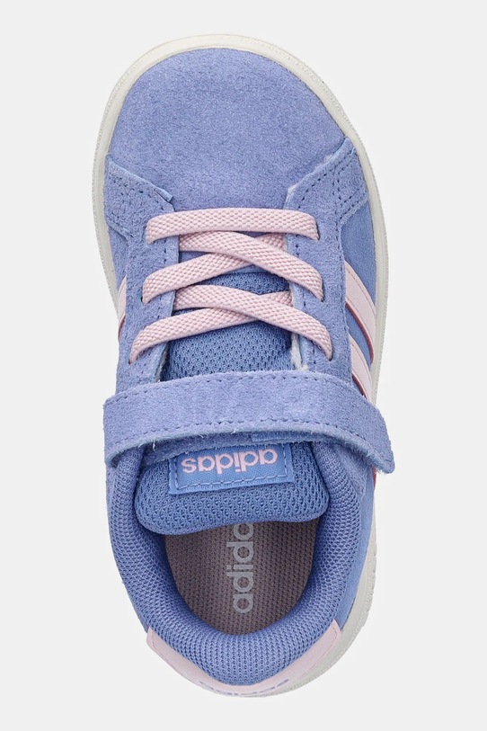 Детские замшевые кроссовки Grand Court 00s Adidas, синий — фото 3