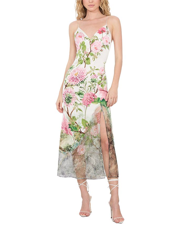 

Платье Julietta с кружевной отделкой и асимметричным вырезом Alice and Olivia, мультиколор