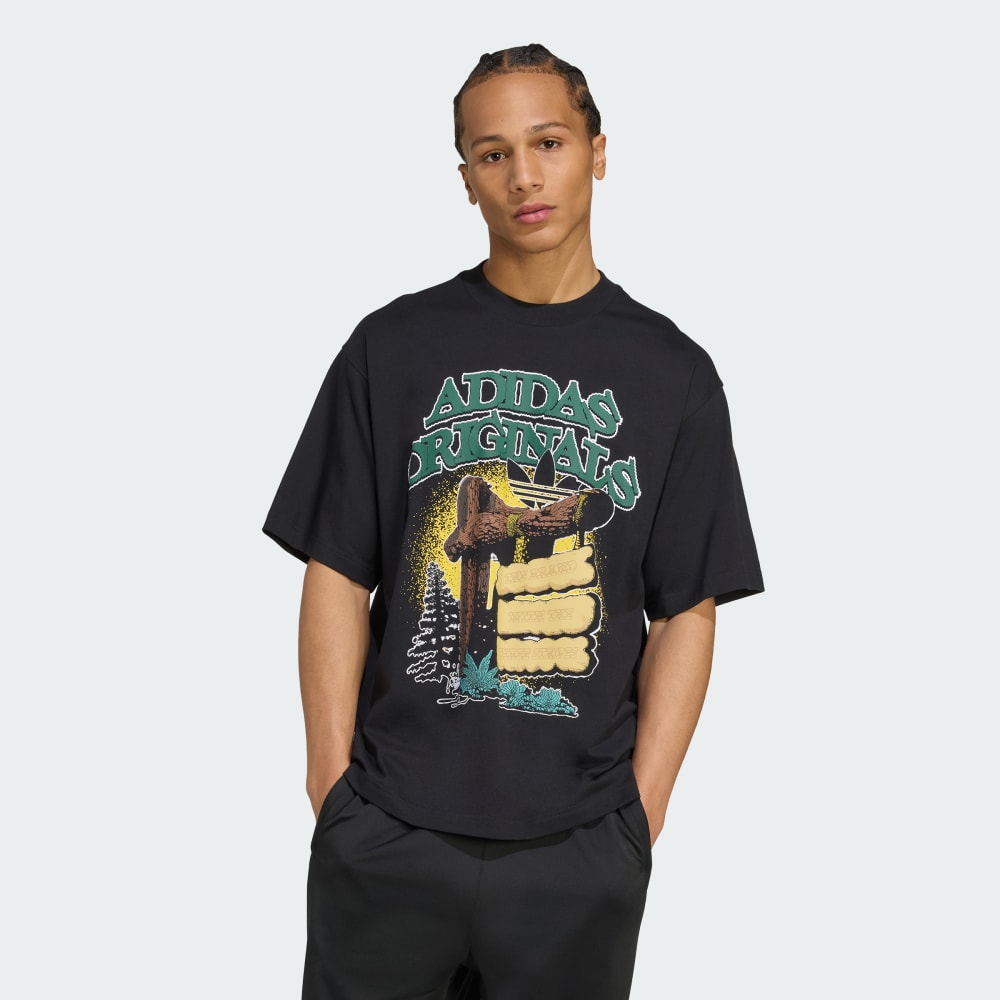

Футболка Adidas Originals Camp Graphic Tee, черный