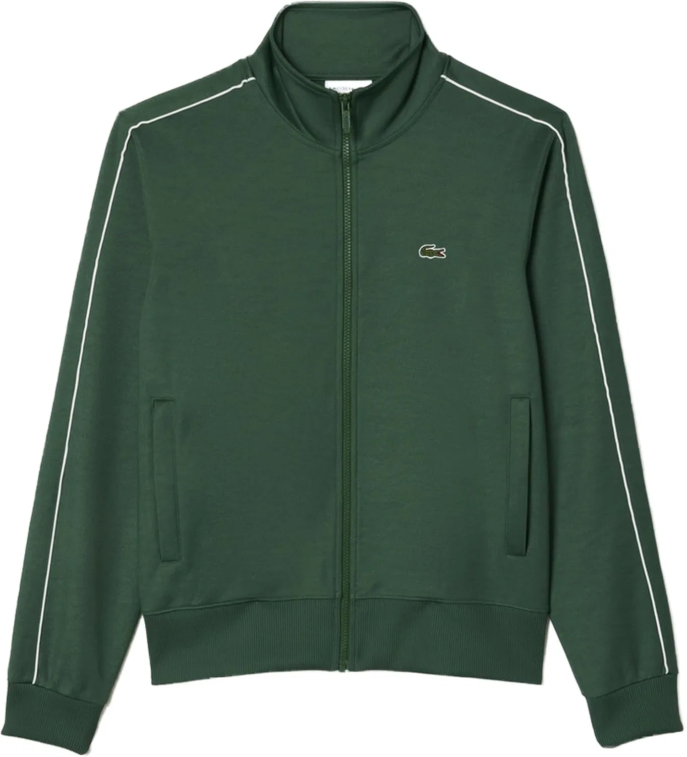 Мужская спортивная куртка Lacoste Paris pique на молнии, спереди, синий