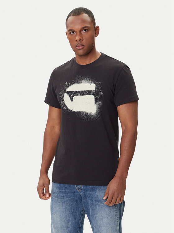 

Футболка regular fit Spray Logo D26833-D101 G-Star Raw, чёрный