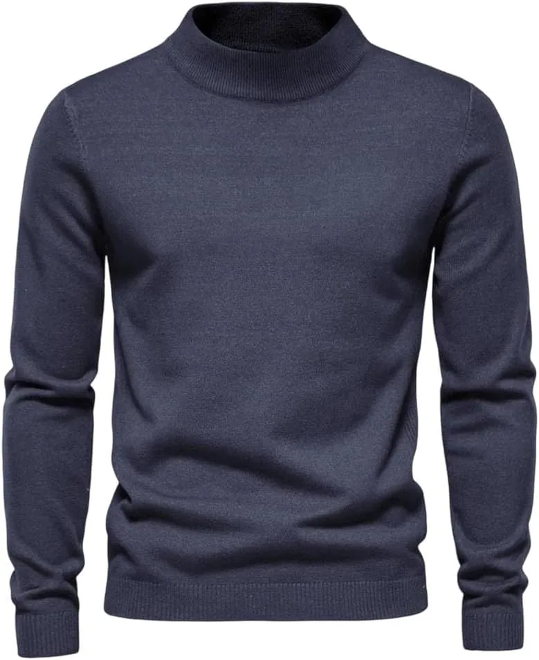 

Мужской зимний свитер с высоким воротником