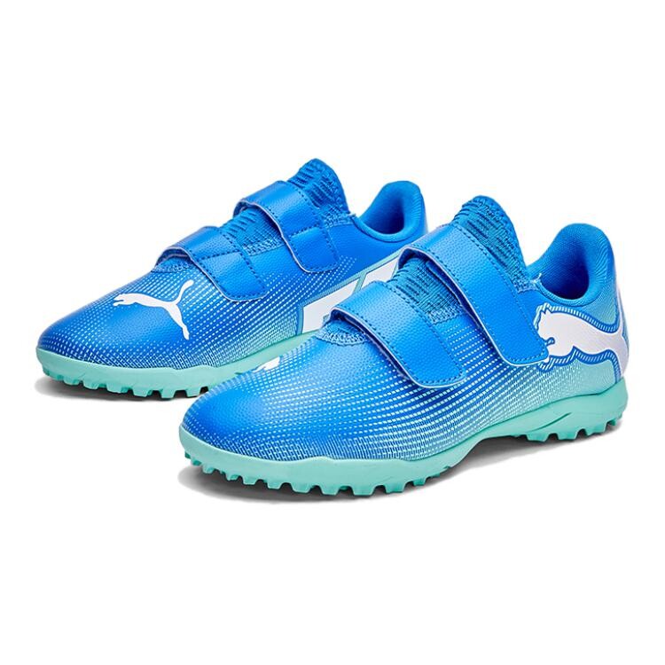 Футбольные бутсы FUTURE 7 PLAY Kids, низкие, синие Puma, синий — фото 2