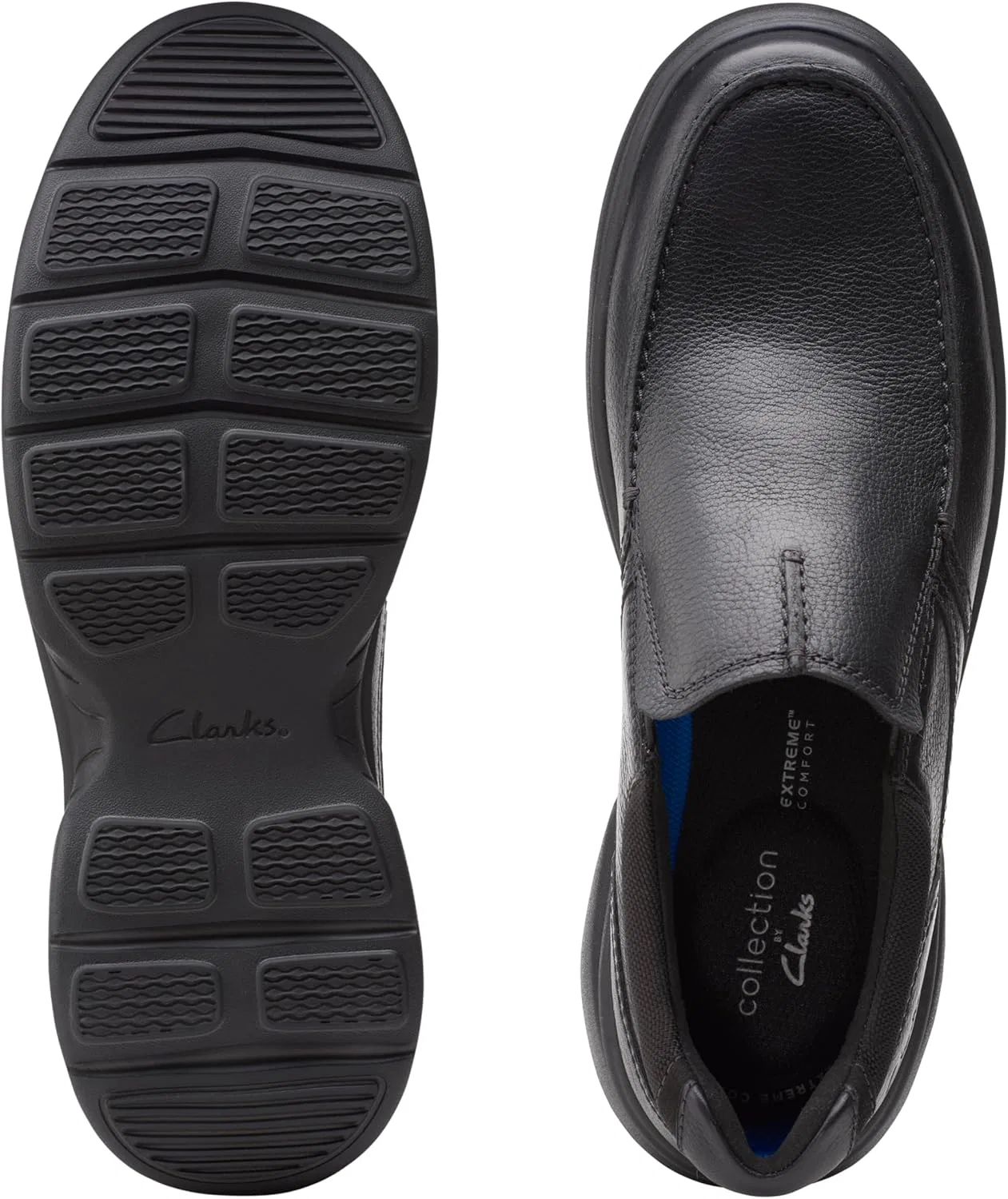 Мужские туфли Clarks Bradley Free, Blk Tumbled Lea — фото 4
