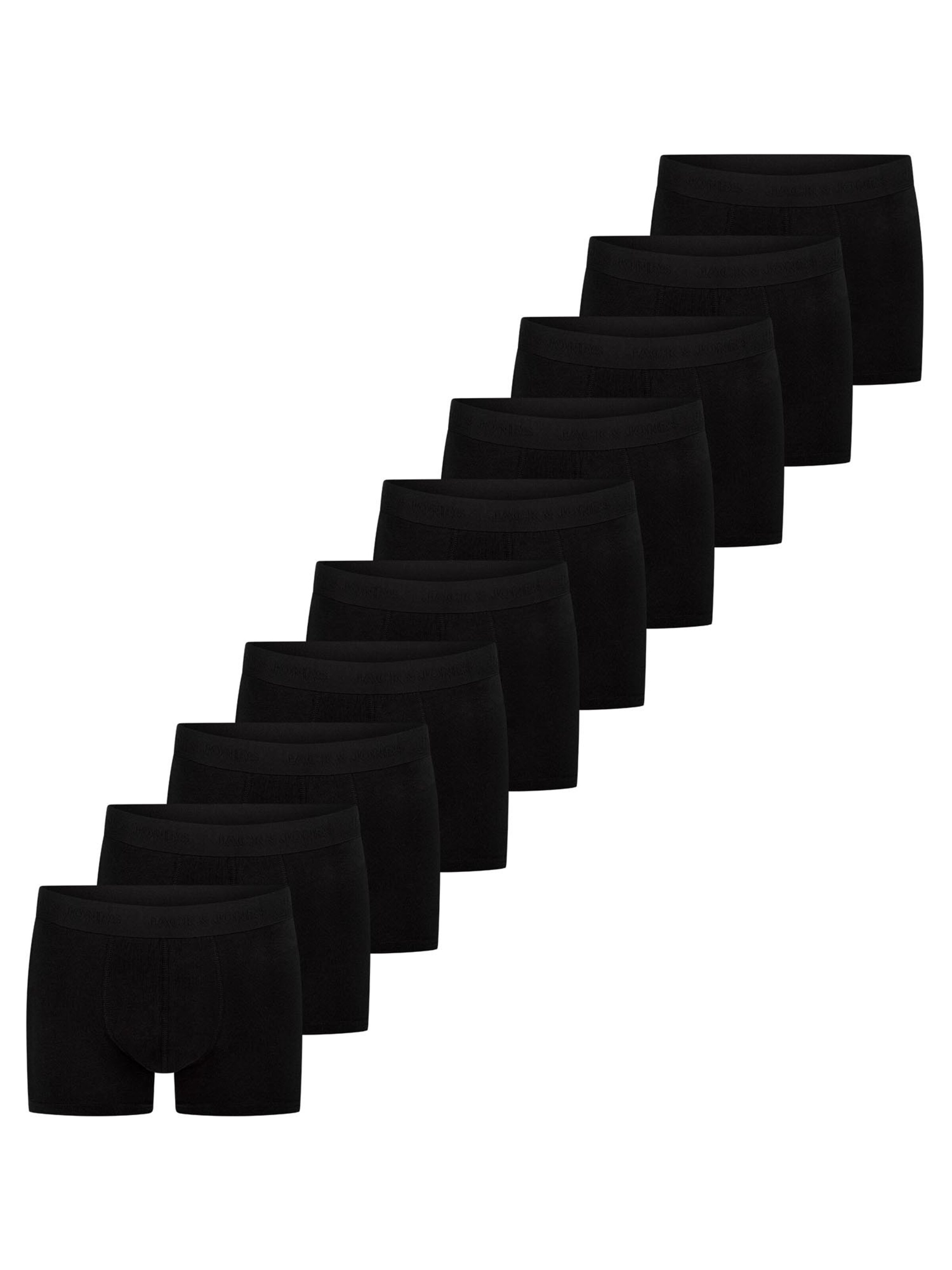 

JACK & JONES Боксеры 'Jacsolid' в цвете Mottled Black