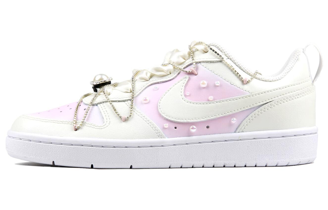 

Кроссовки Nike Court Borough Skateboarding Shoes Women's Low-top Champagne/pink/white, цвет Champagne