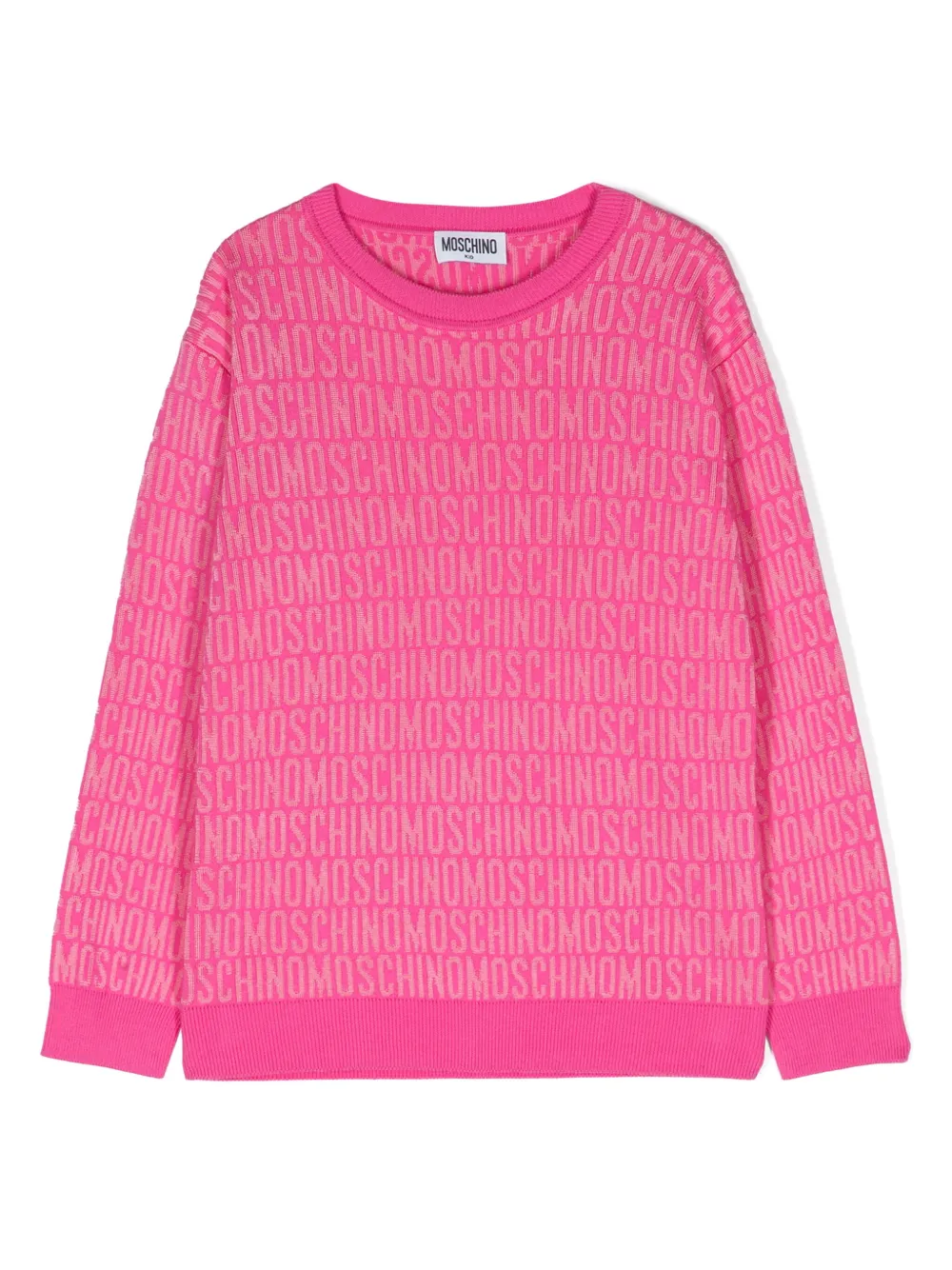 

Джемпер с логотипом Moschino Kids, розовый