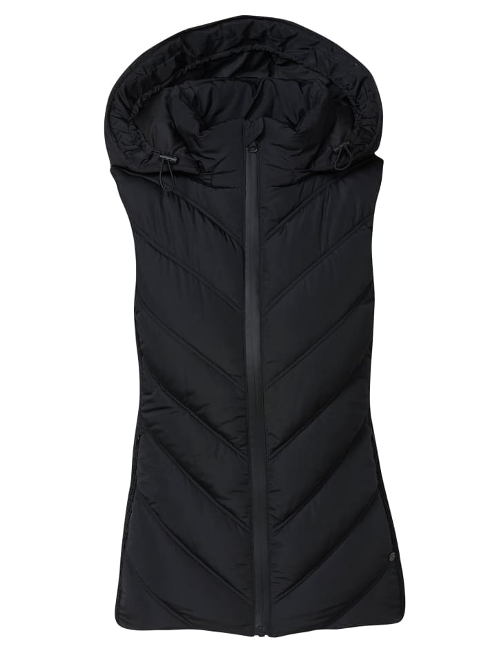 

KOROSHI Утепленный женский жилет со съемным капюшоном, черный