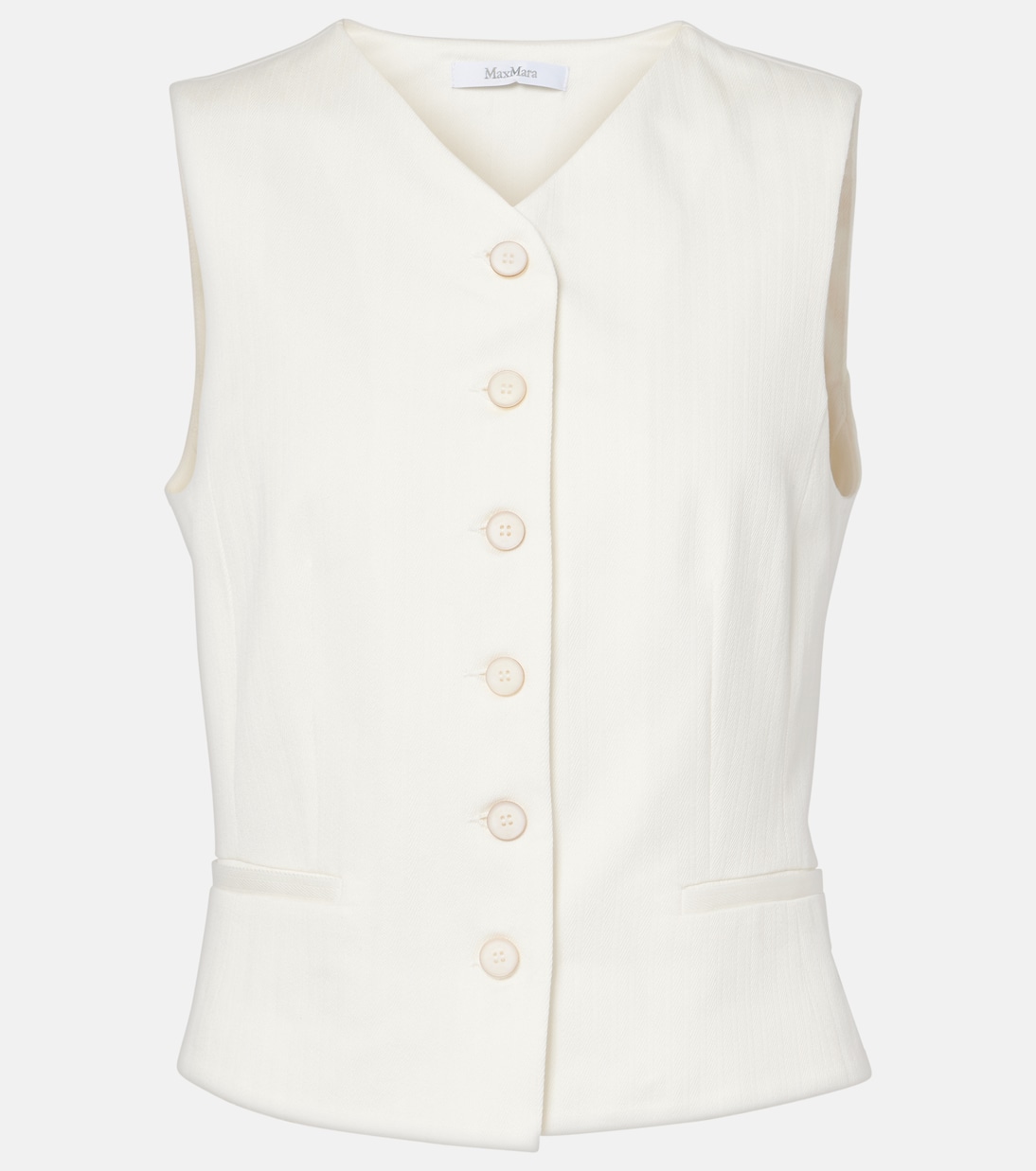 

Хлопковый жилет Max Mara, Gesso