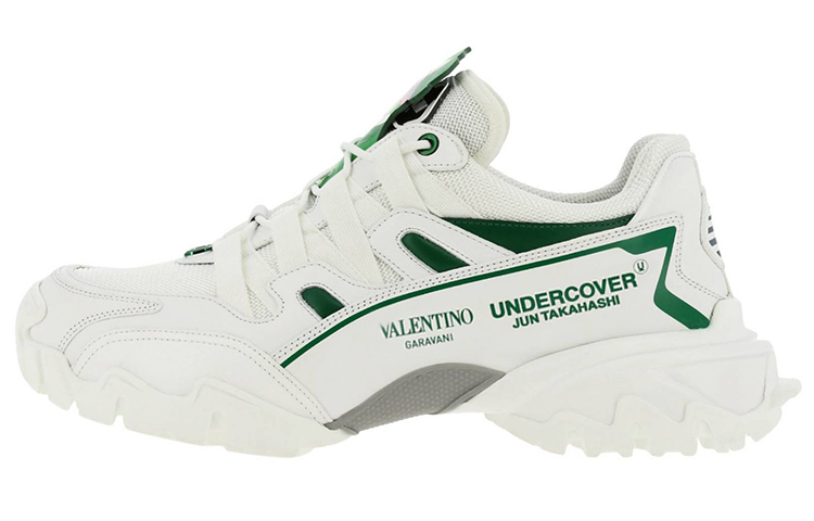 

Valentino Кроссовки Climbers Low Top Sports Casual, мужские, белые, зеленые