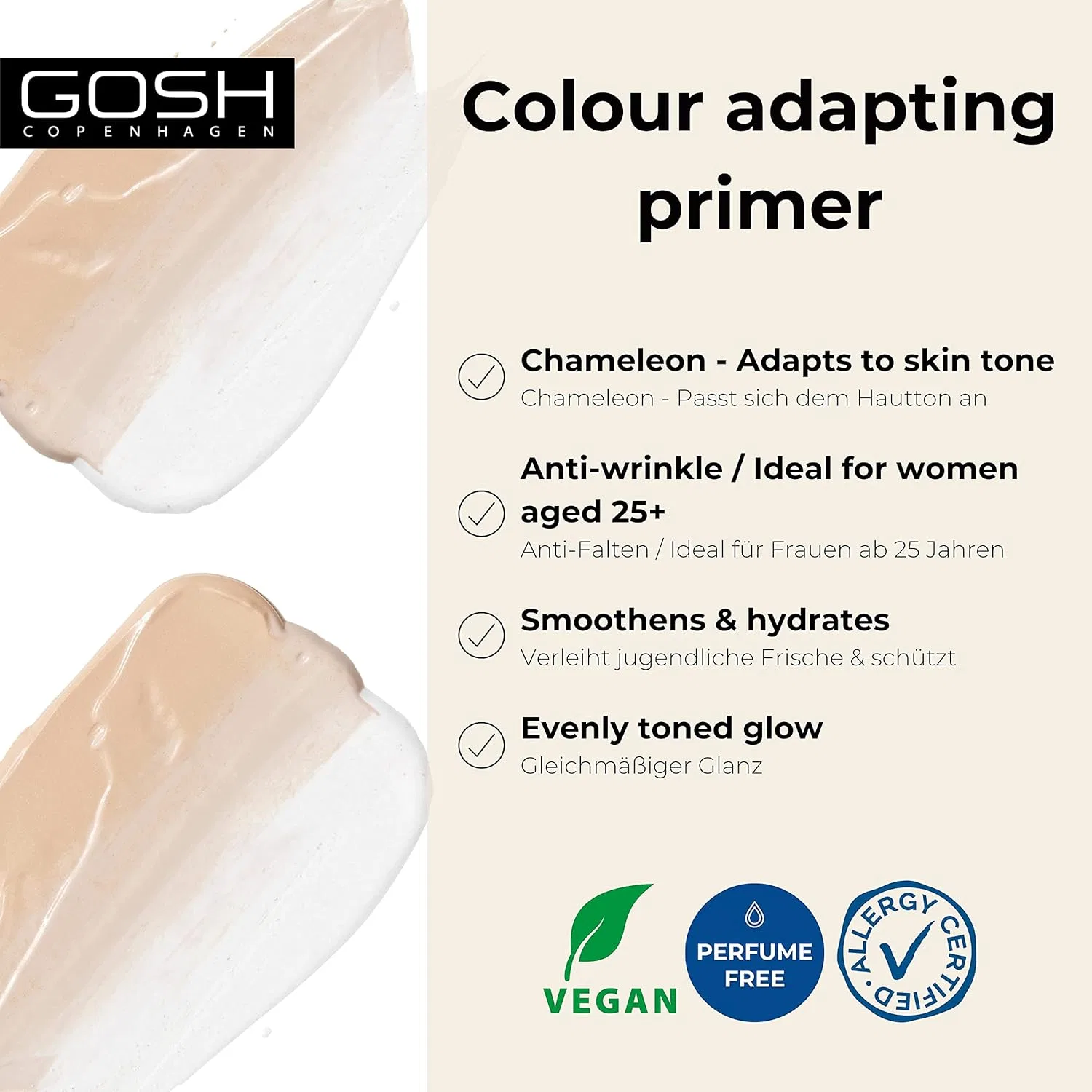 Праймер для лица Chameleon Primer Wrinkle Resistant Gosh, 30 мл — фото 2