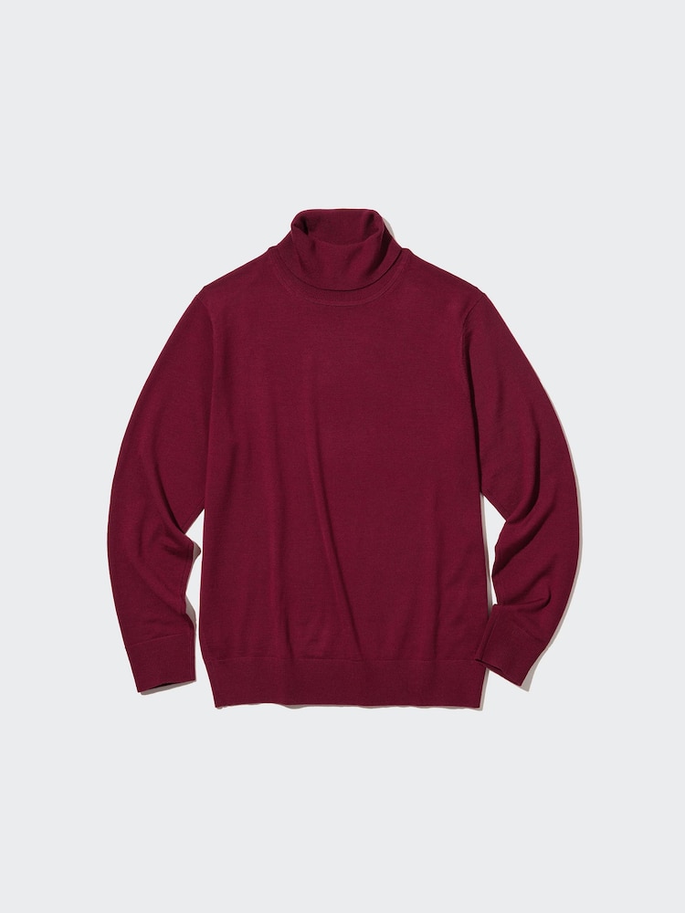 

Водолазка из мериносовой шерсти Uniqlo, цвет 17 красный