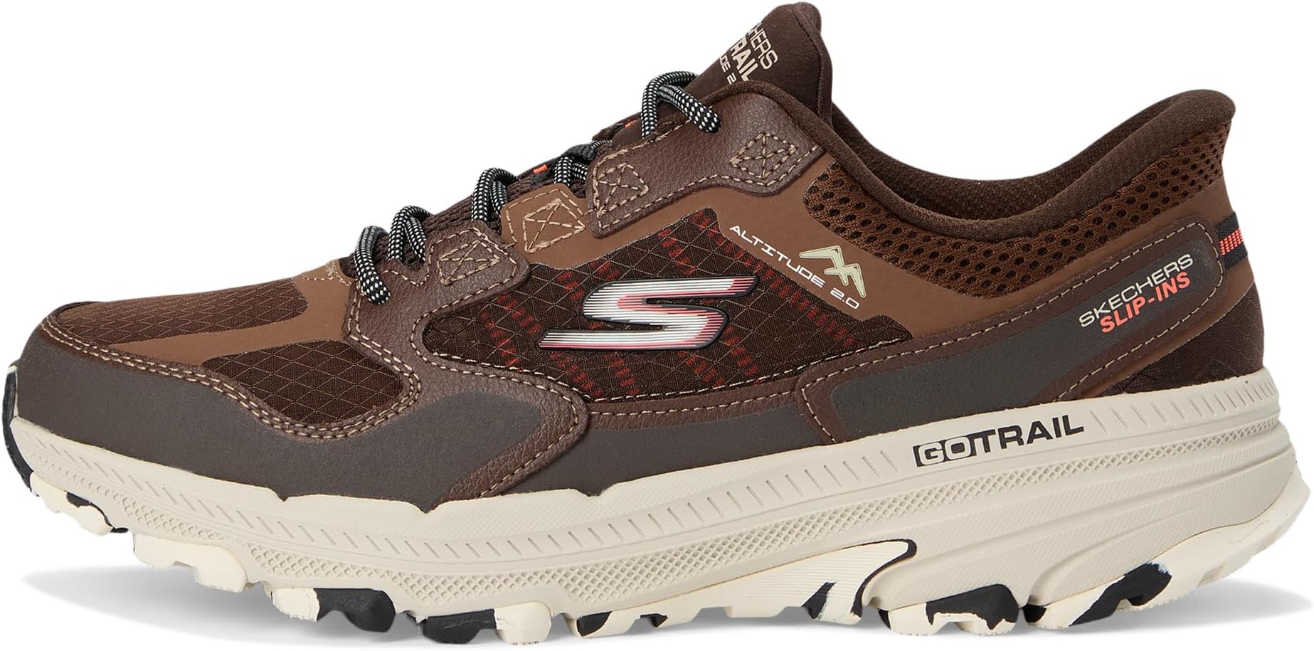 Кроссовки SKECHERS Go Run Trail Skechers Hands Free Slip-ins Altitude 2.0, Brown/Orange — фото 4