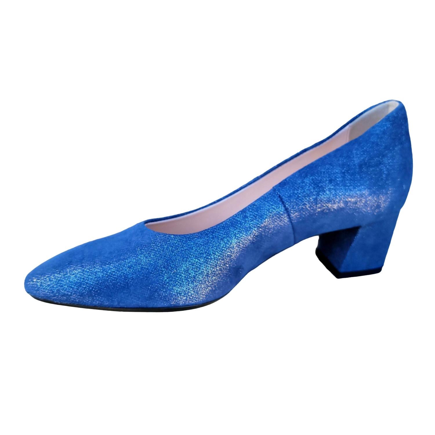 Женские туфли Lichfield Pumps темно-синего цвета с блестками и металлическим блеском Ara — фото 2