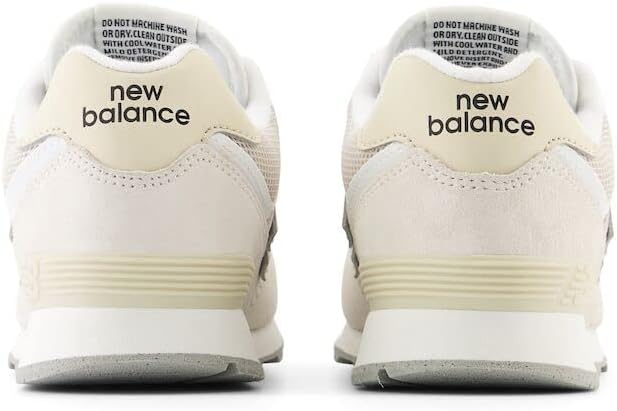 Кроссовки New Balance Kids 574 V1 Familiar Ground на шнуровке, Moonbeam/Bone — фото 4