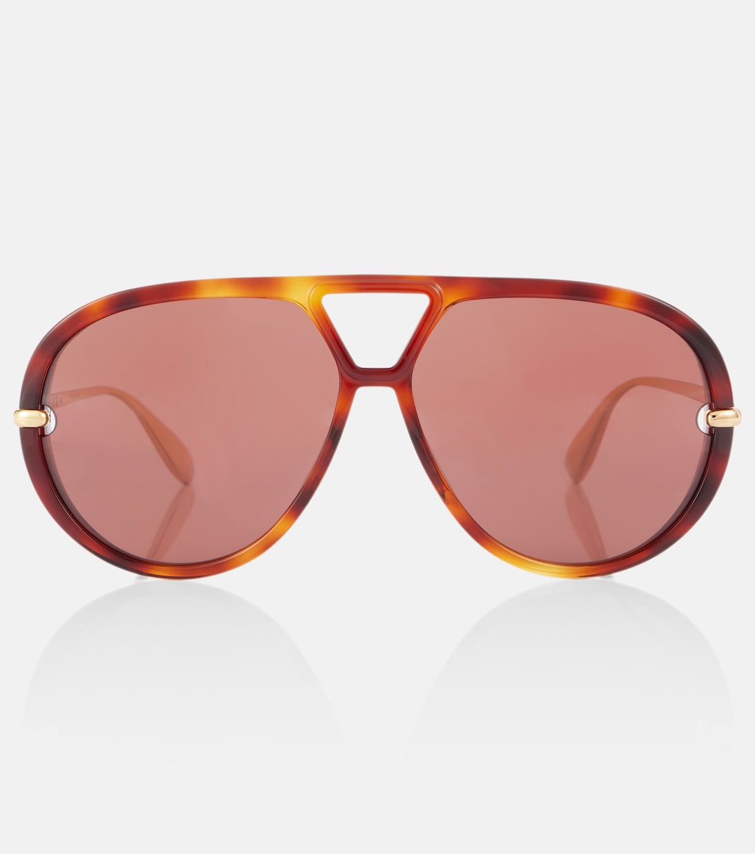 

Капли авиаторские солнцезащитные очки Bottega Veneta, Havana-Gold-Brown