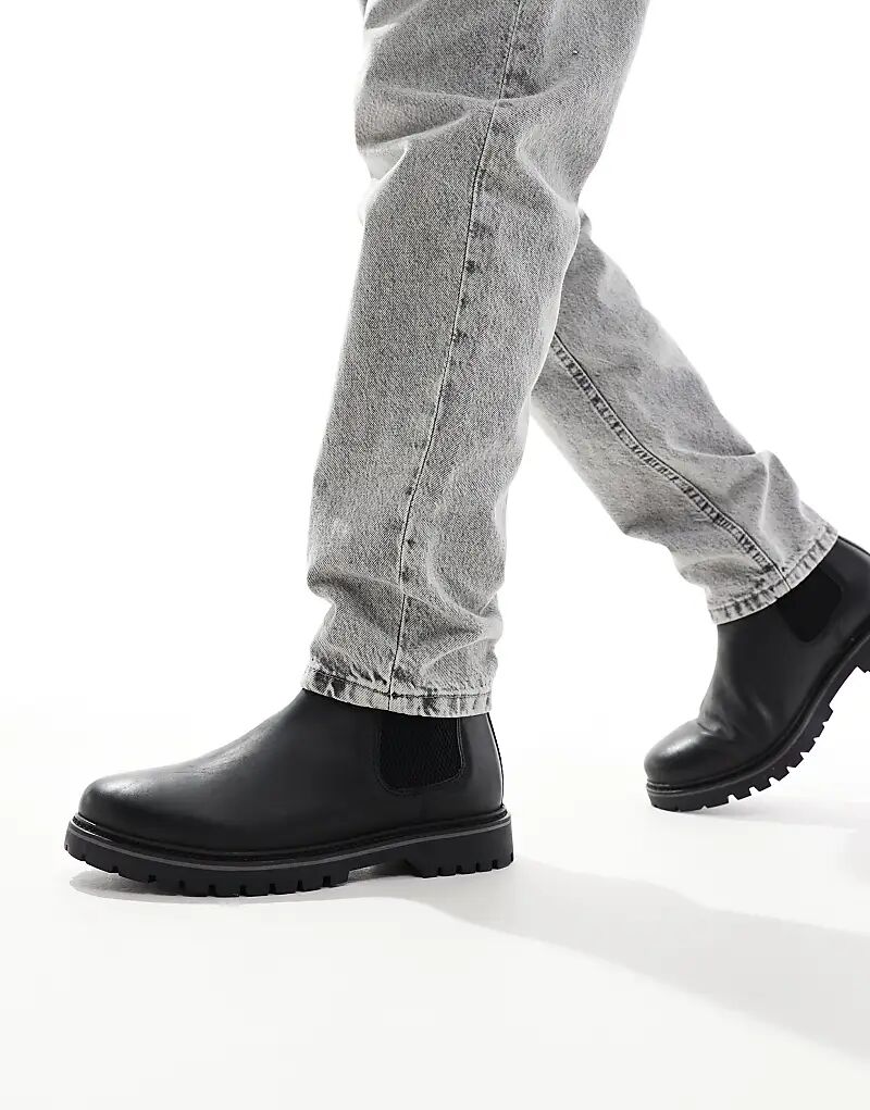 

Ботинки челси Schuh Dawson из черной кожи, Черный, Ботинки челси Schuh Dawson из черной кожи