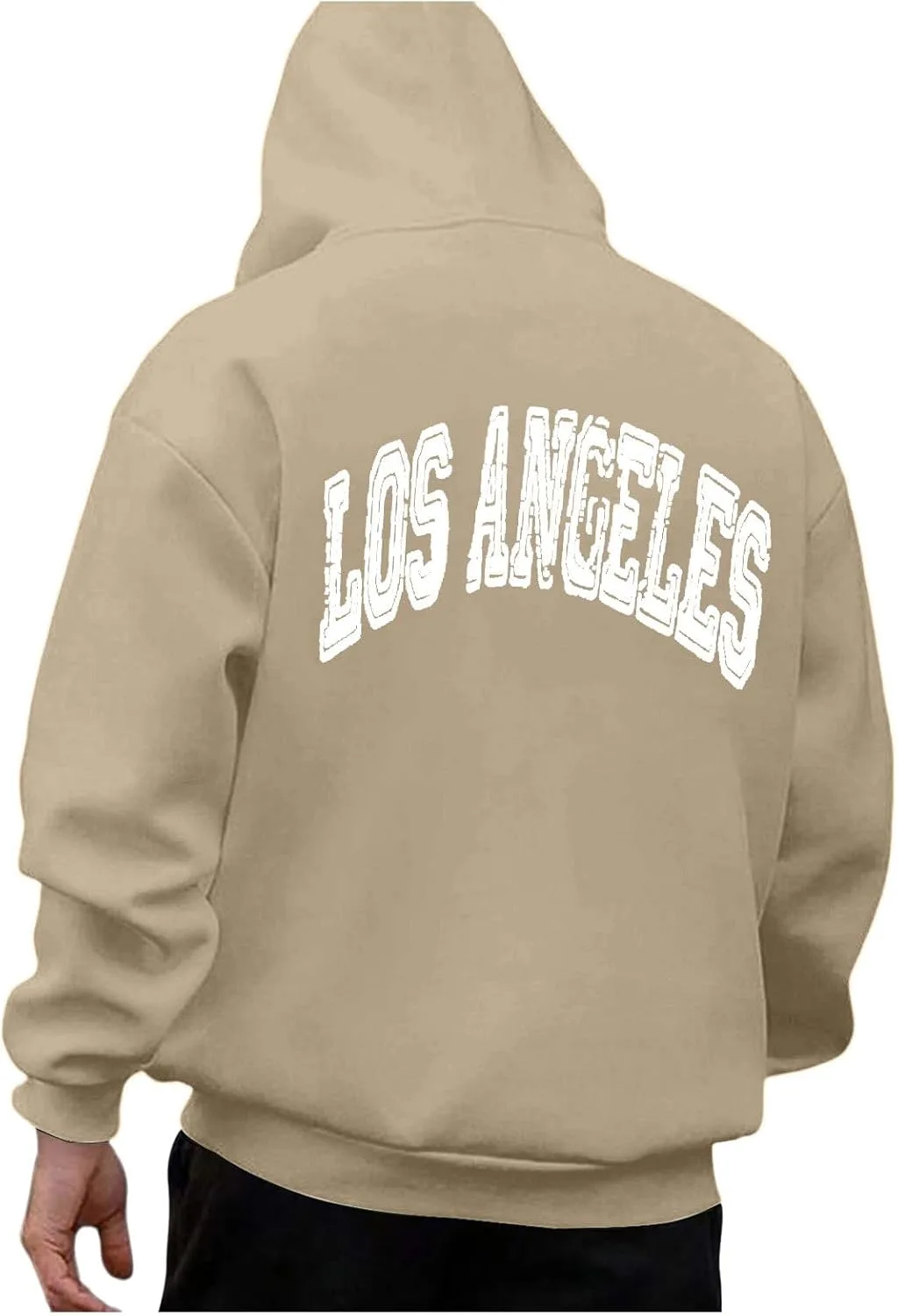Толстовка с принтом Los Angeles и капюшоном, loose fit