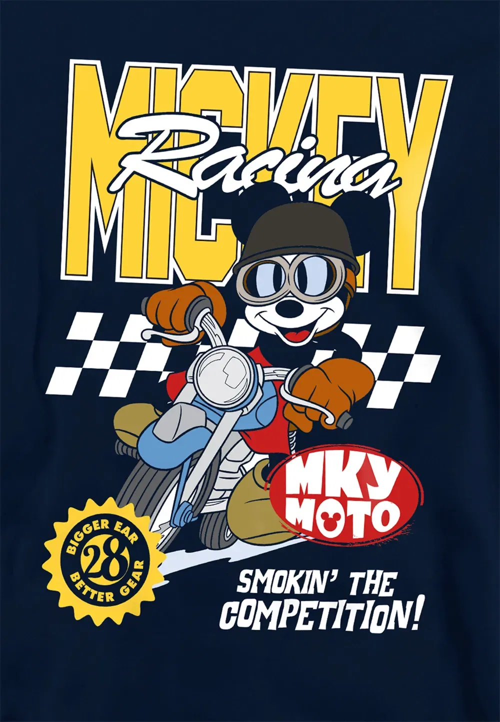 Детская худи Disney Motor Bike Racing, темно-синий, темно-синий — фото 2