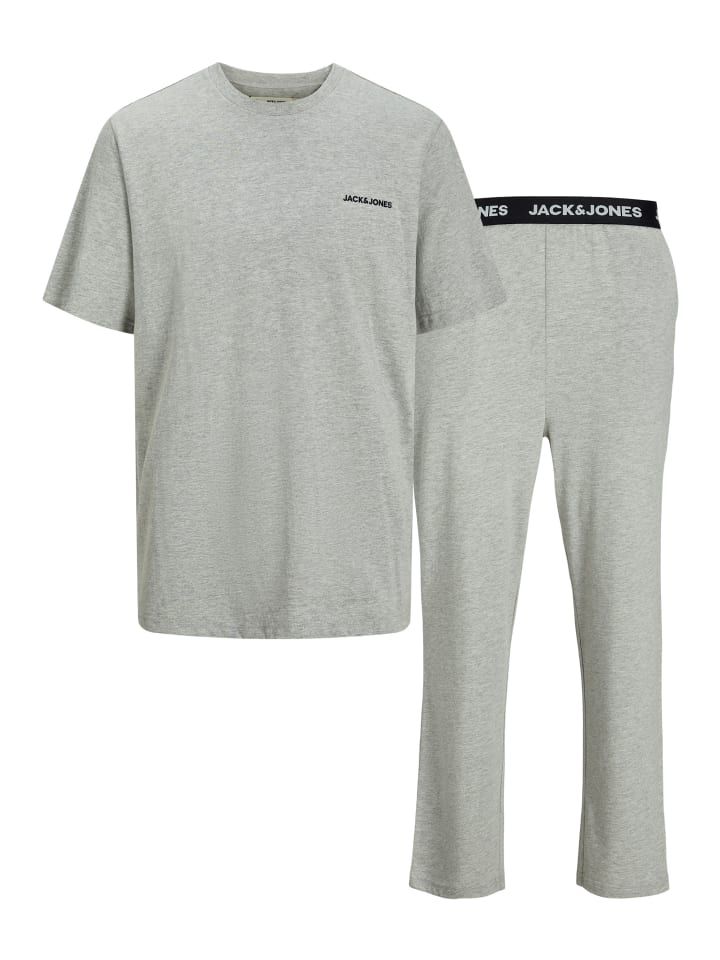 

Пижама Jack & Jones, светло-серый меланж