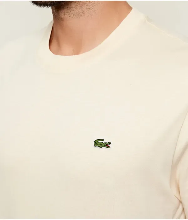 Футболка classic fit Lacoste, бежевый — фото 4