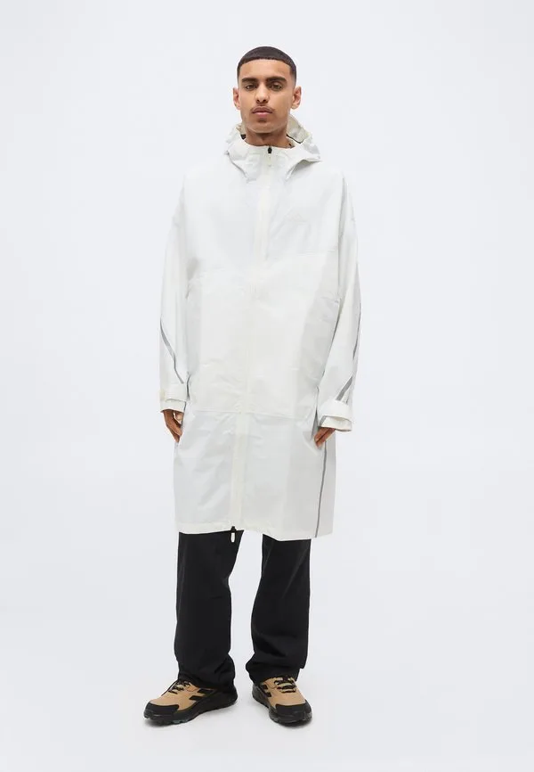 Дождевая парка из хардшелла Adidas Terrex, Off White