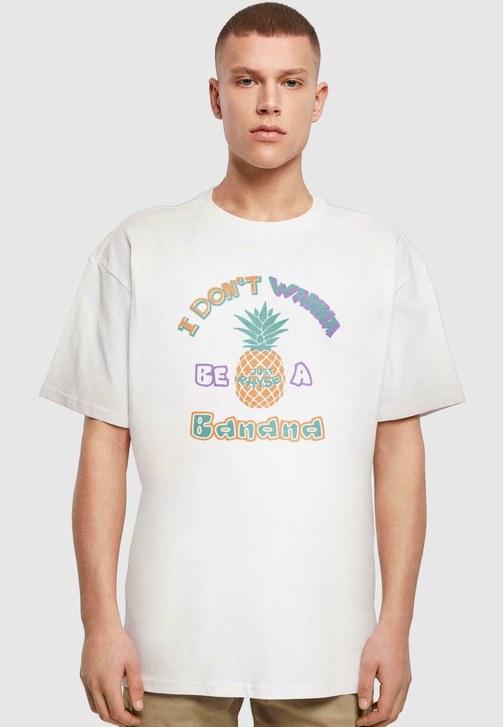 

Футболка с принтом BANANA Just Rhyse, белый