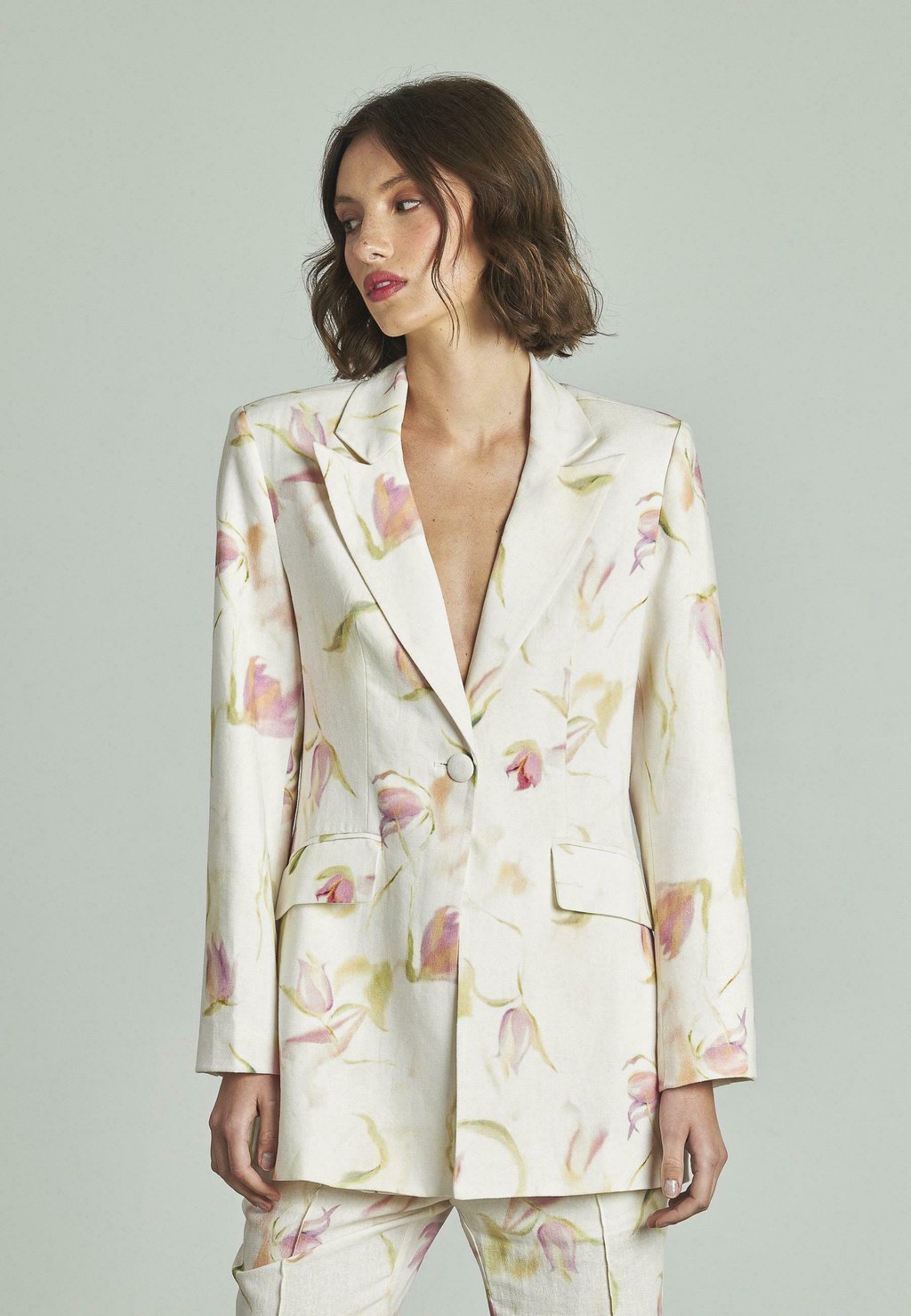 

Блейзер ESTAMPADA DETALLES Alma en Pena, белый