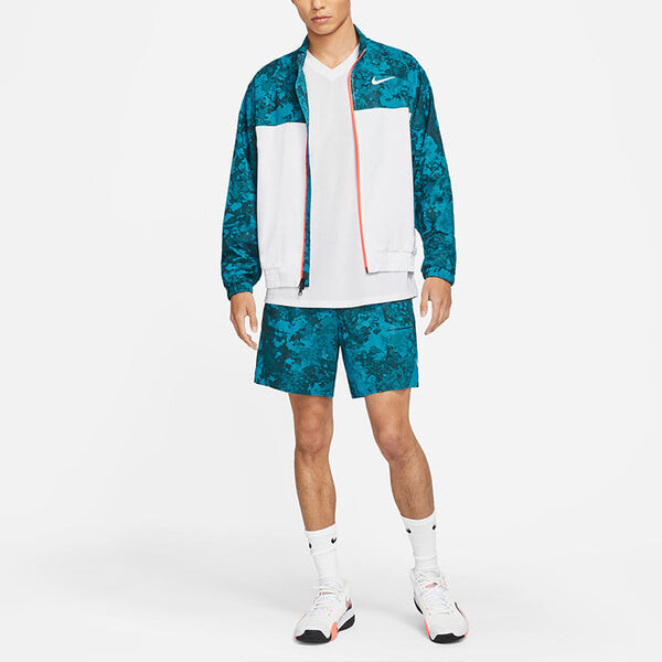 Куртка Nike Court Splicing Tennis Sports Jacket Green Dark green, зеленый — фото 3
