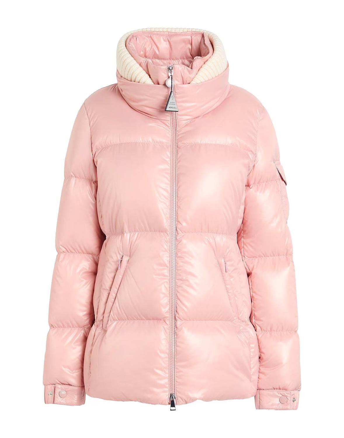 

Пуховик Moncler, розовый