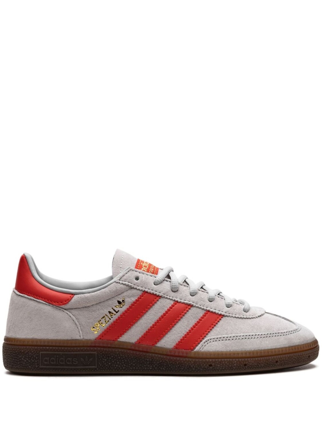 

adidas кроссовки Handball Spezial Red Stripe, серый дубль