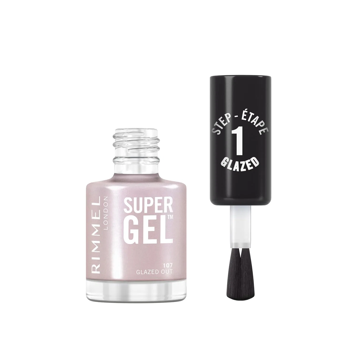 Стойкий лак для ногтей Rimmel Super Gel 107 Glazed Out, 12 мл Rimmel, 107 Glazed Out — фото 2