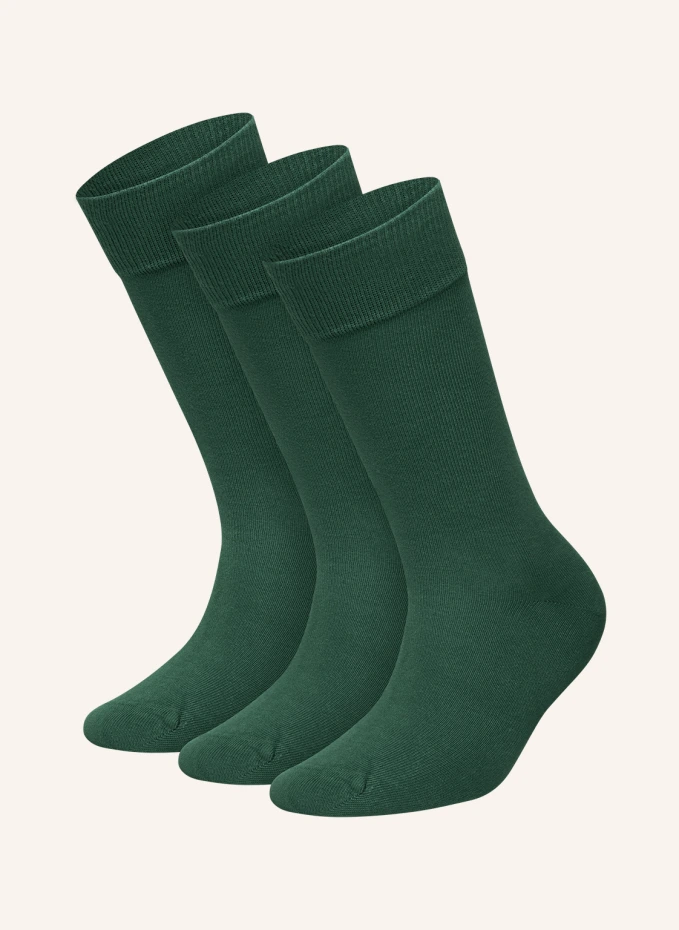 

Комплект из 3 носков one color smooth Dillysocks, зеленый