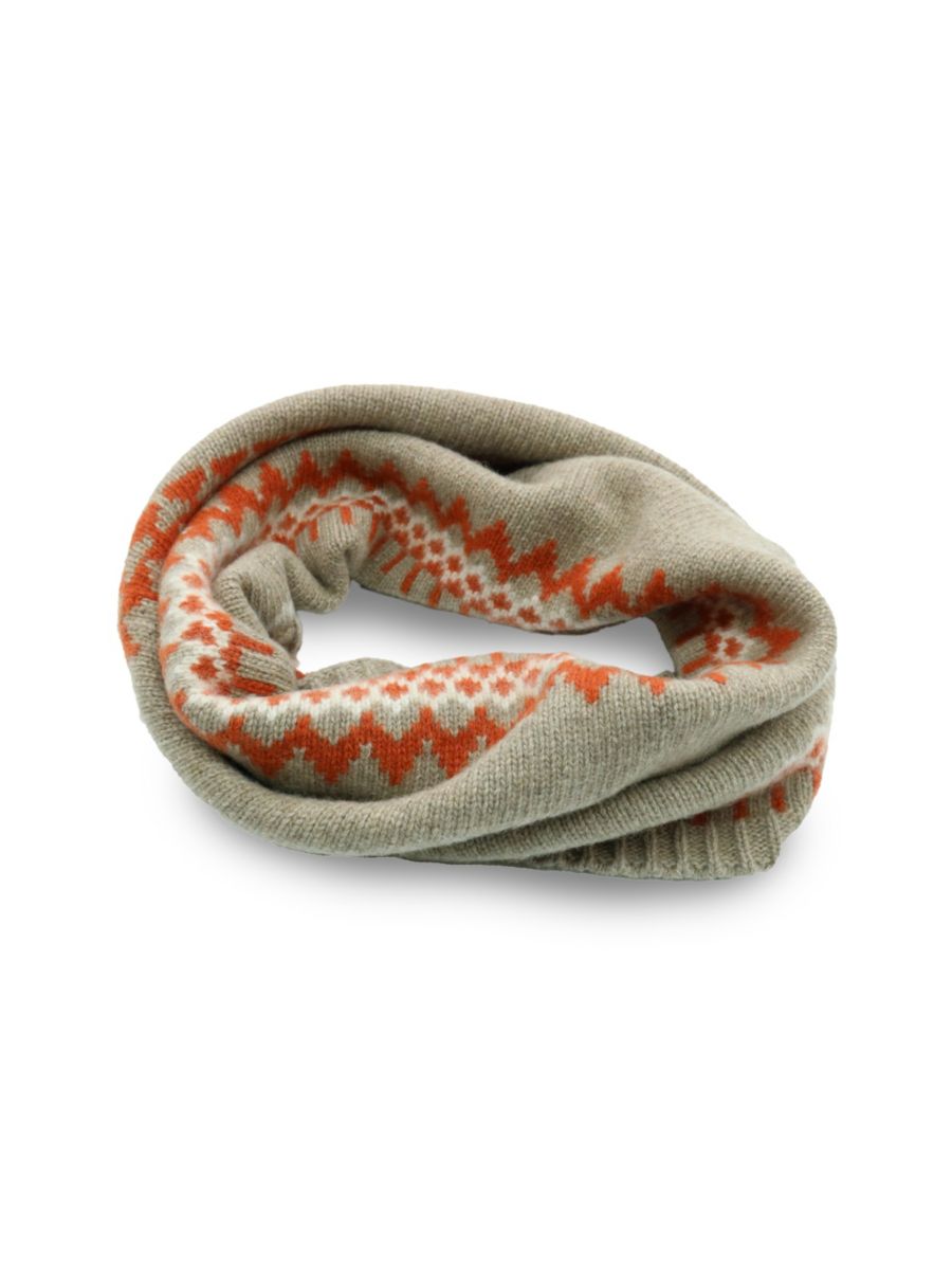 

Шарф Fairisle Cashmere Infinity Portolano, цвет Nile Brown