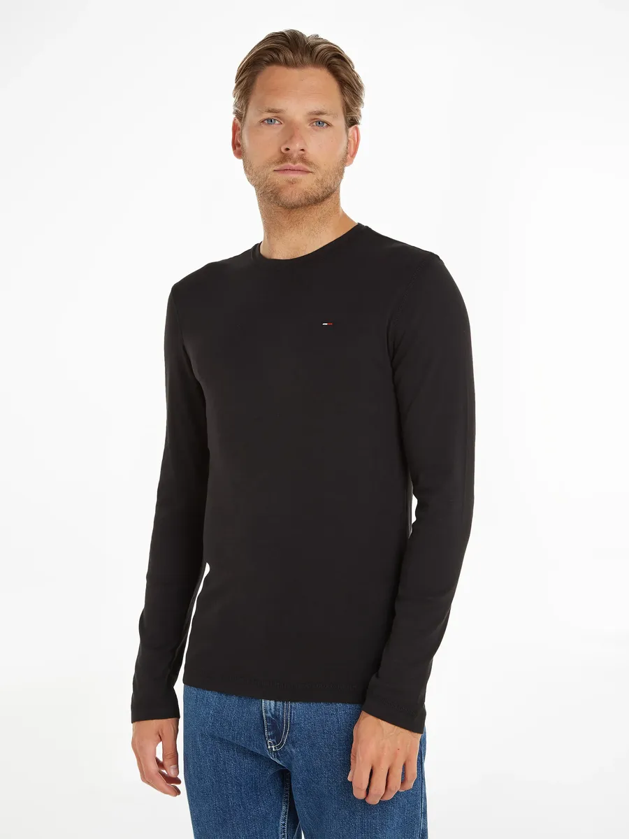 

Рубашка с длинными рукавами Tommy Jeans "TJM ORIGINAL RIB LONGSLEEVE TEE", цвет Tommy Black