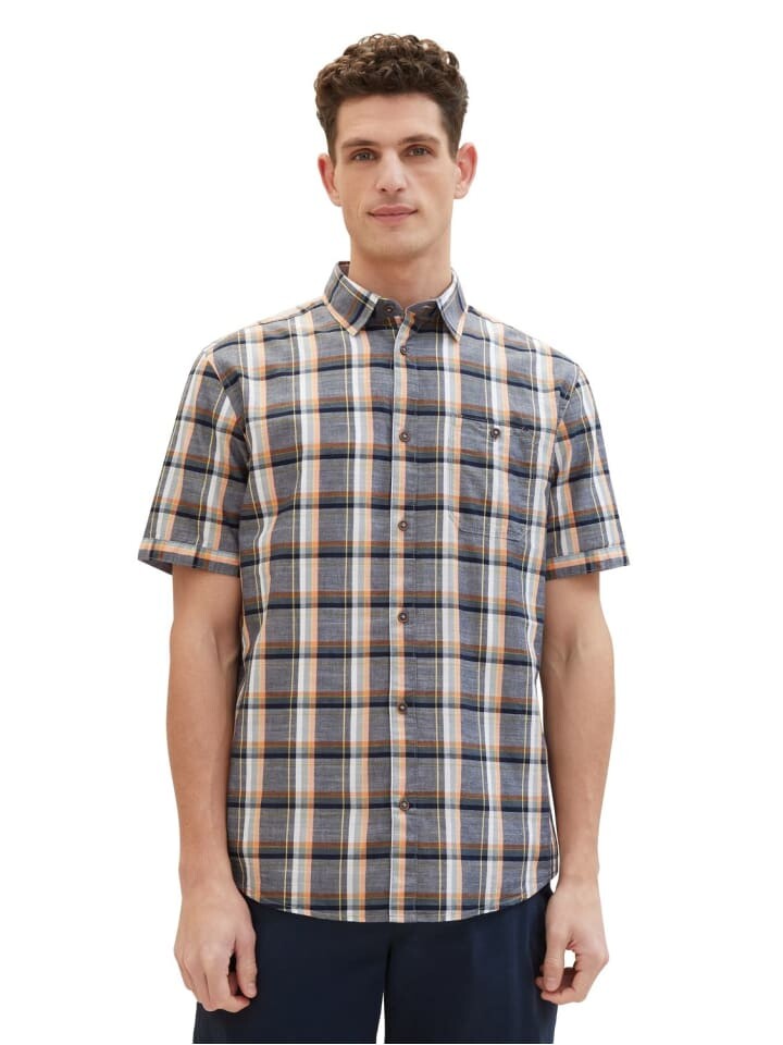 

Рубашка Tom Tailor CHECKED SLUBYARN, разноцветный