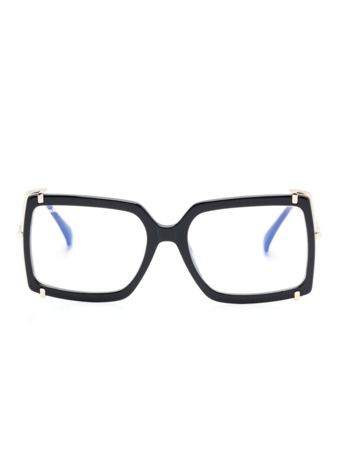 

Очки в квадратной оправе Max Mara Eyewear, золотой