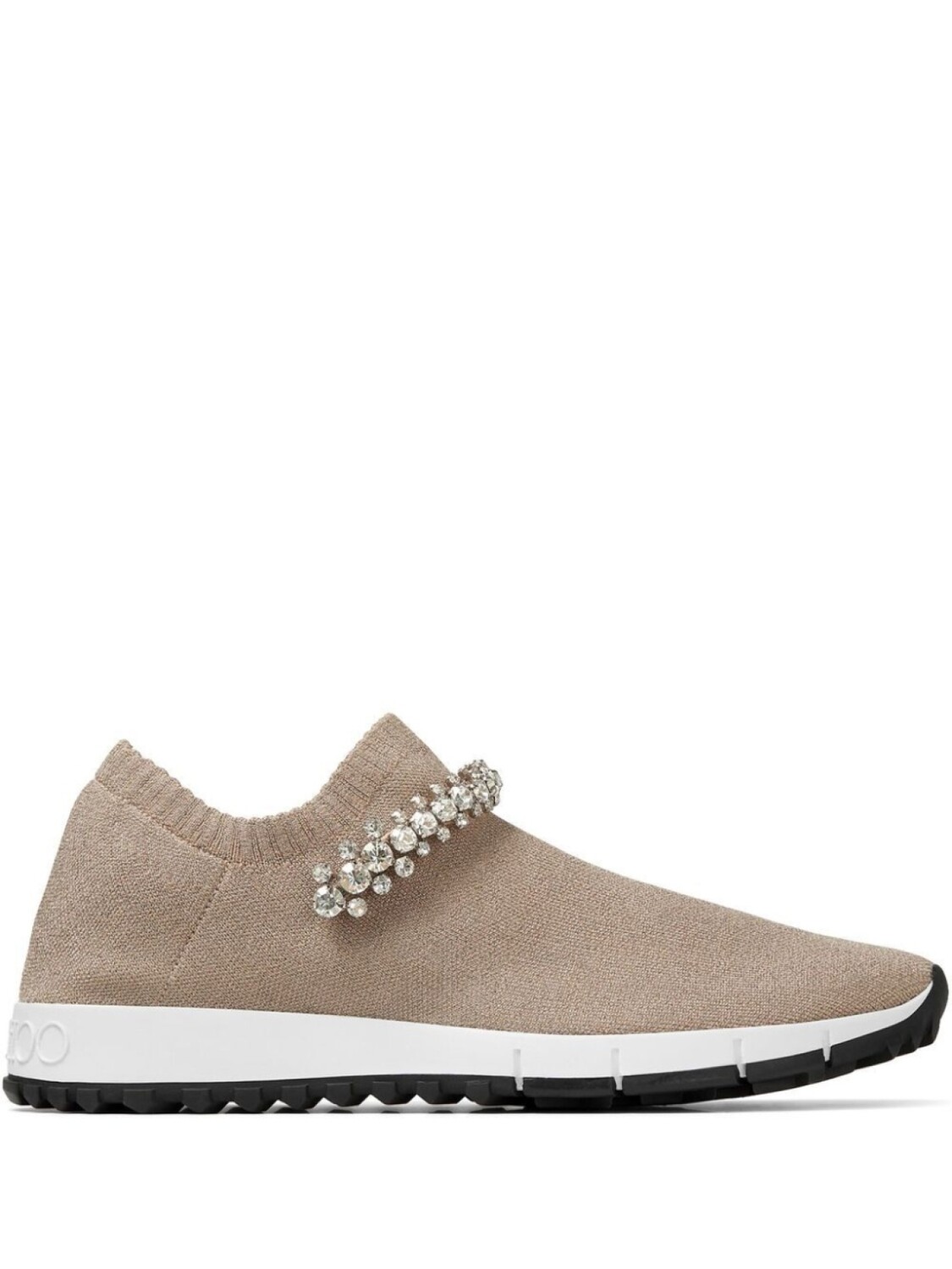 

Jimmy Choo кроссовки-носки Verona с кристаллами, нейтральный цвет