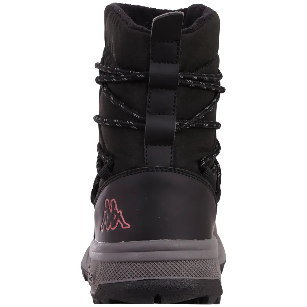 Зимние ботинки Kappa для холодных дней и непогоды, цвет Black-Dark Rosé — фото 4