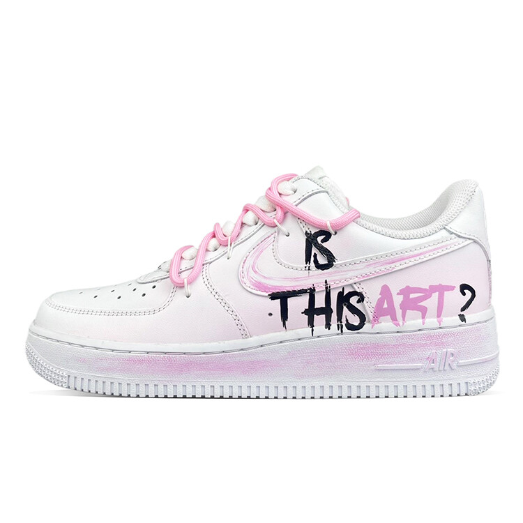 

Кроссовки Nike Air Force 1 Skateboard Shoes Women's Low-Top Pink/White, Белый, Кроссовки Nike Air Force 1 Skateboard Shoes Women's Low-Top Pink/White