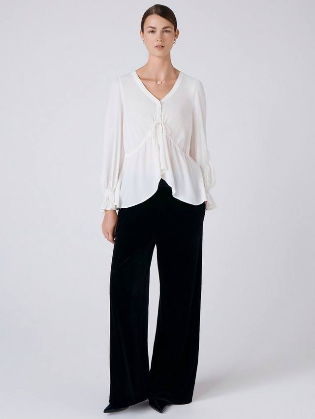 

Топ с рюшами Tabitha Ghost, Ivory